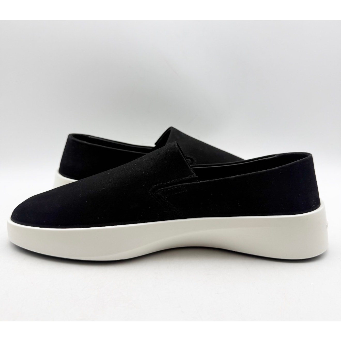 Wolf & Shepherd Cruise Slip On Shoes Mens 7.5 Womens 9 Black Leather Suede Nwob — image 6 of 8